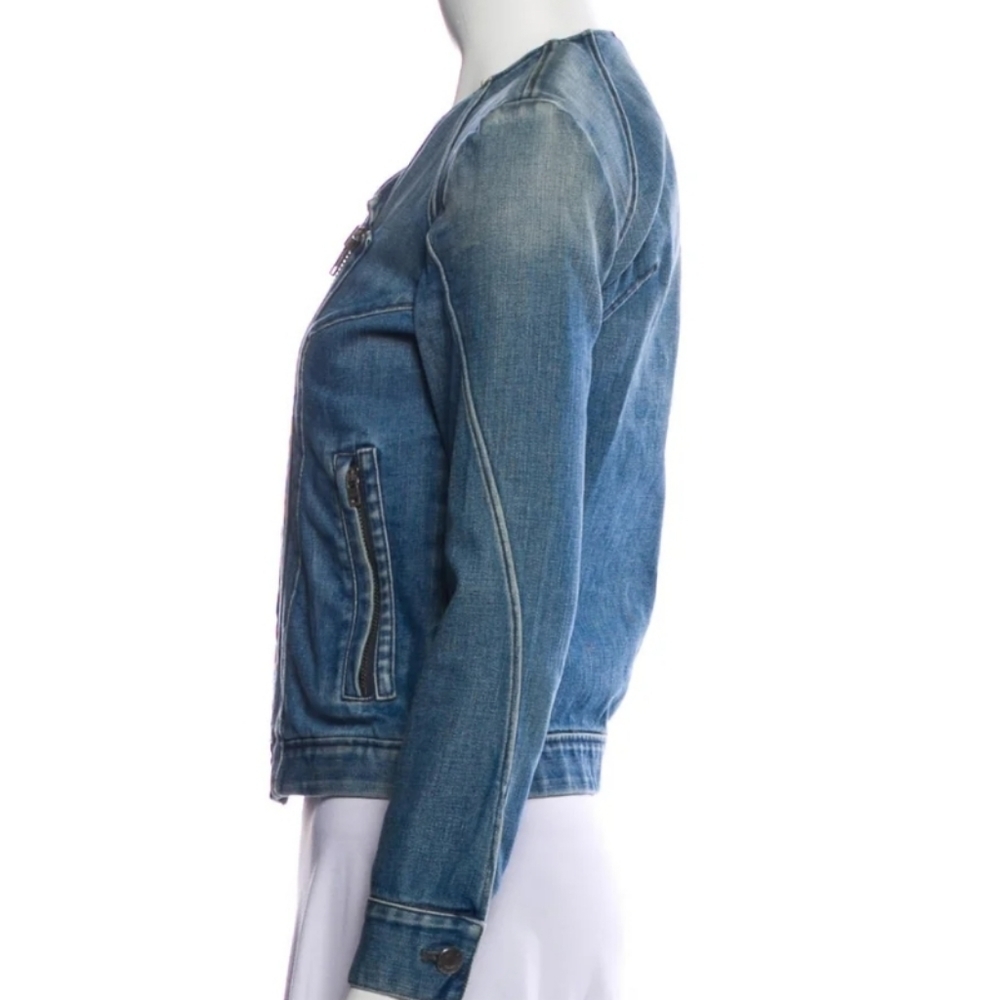 Pistola Moto Jean Jacket w/ Asymmetrical Zipper - Picture 3 of 8
